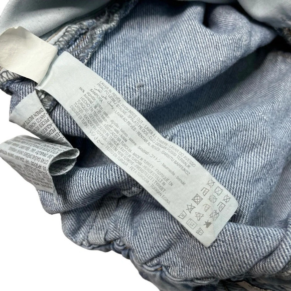 Zara 90’s Vintage Style Paper Bag Carrot Leg Ankle Jeans Size 10 - Picture 11 of 13